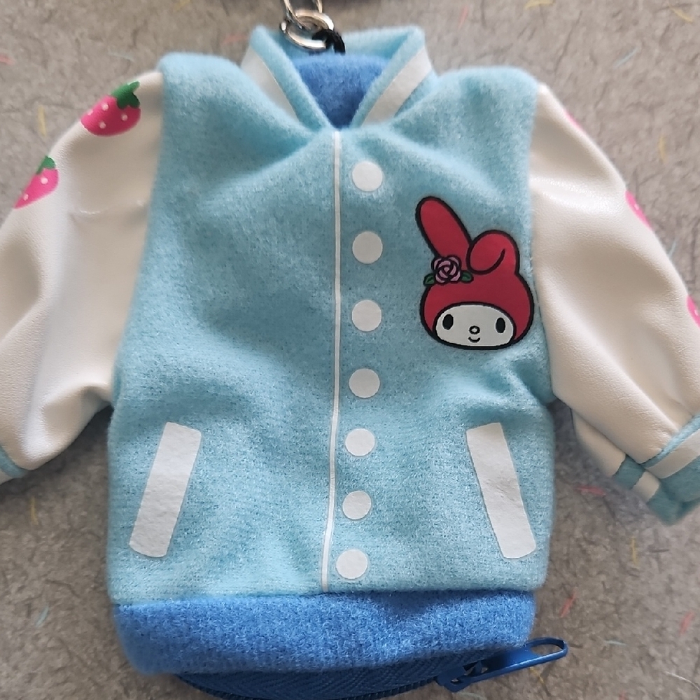 Sanrio My Melody Blue and White Jacket Keychain - Picture 2 of 14